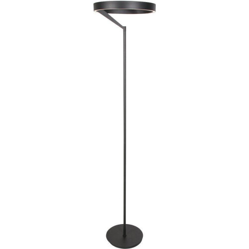 Steinhauer Mykty - vloerlamp - LED -Ø 40cm - zwart - 170cm - 5200 lumen - 4201ZW Tweedehands