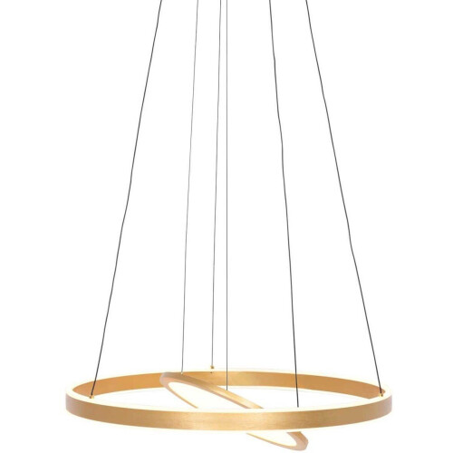 Steinhauer Ringlux 3514GO - Hanglamp - Hoogte instelbaar dimfunctie - Goud 60cm