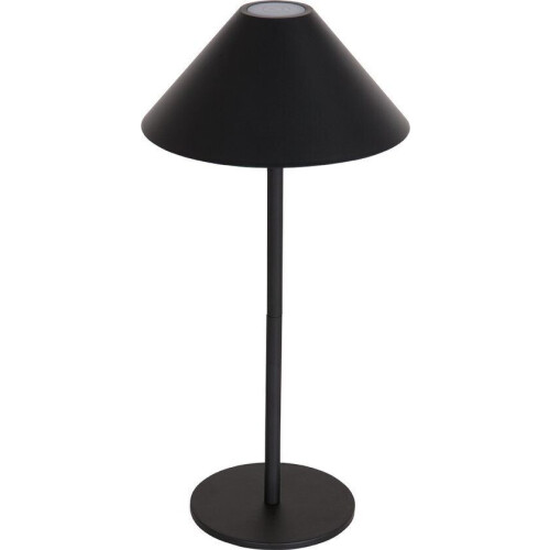 Steinhauer tafellamp Ancilla - zwart - metaal - 15 cm - ingebouwde LED-module - 3353ZW