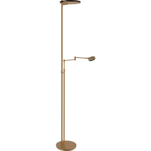 Steinhauer Turound - vloerlamp - 2 lichtpunten - brons -Ø 55cm - LED - 2663BR
