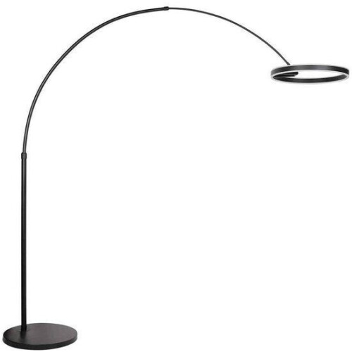 Steinhauer - vloerlamp - Ringlux - zwart - metaal - booglamp - LED - 4130ZW