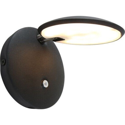 Steinhauer Zenith LED - Wandlamp - Dimbaar - Zwart - H:12cm -Ø:12cm