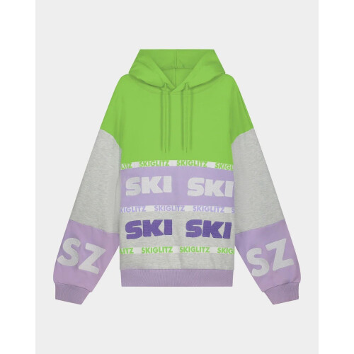 Stieglitz Heidi Hoodie - Oversized trui - 80% katoen 20% polyester - Melange grijs