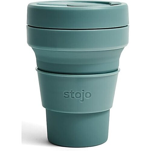 Stojo Opvouwbare Pocketbeker 355ml - Eucalyptus Tweedehands