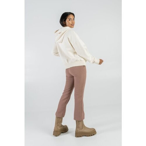 STORY OF MINE dames vegan Flare Broek Geruit Gerecycled Polyester Mix Geruit Tweedehands