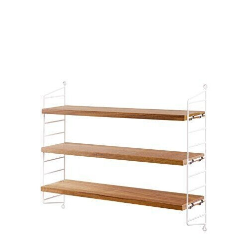 String - Pocket - eiken/wit - 60x50x15 cm Tweedehands
