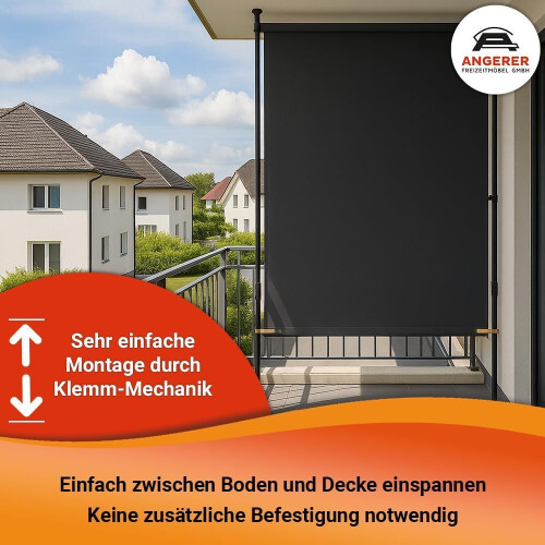 Style 120 cm - Balkonscherm - Wasbare bekleding - Zand Tweedehands