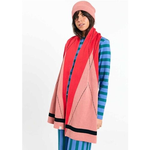 SUITE13LAB dames vegan Sjaal London Argyle Rood Tweedehands
