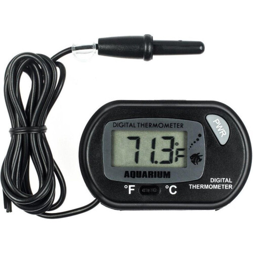 Super Aqua - Digitale Aquarium thermometer - Graden Celsius en Fahrenheit - Zwart Tweedehands