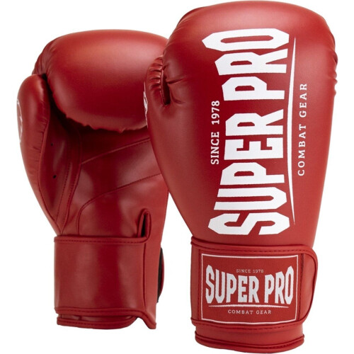 Super Pro Combat Gear Champ - Kickbokshandschoenen - 12oz - Rood/Wit