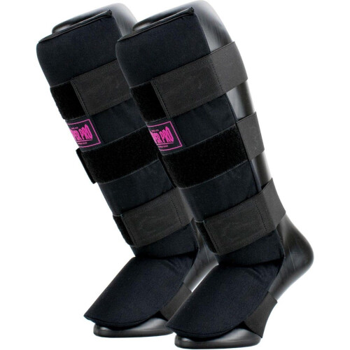 Super Pro Combat Gear - Scheenbeschermer Savior - Stevige padding - Zwart/Roze Large