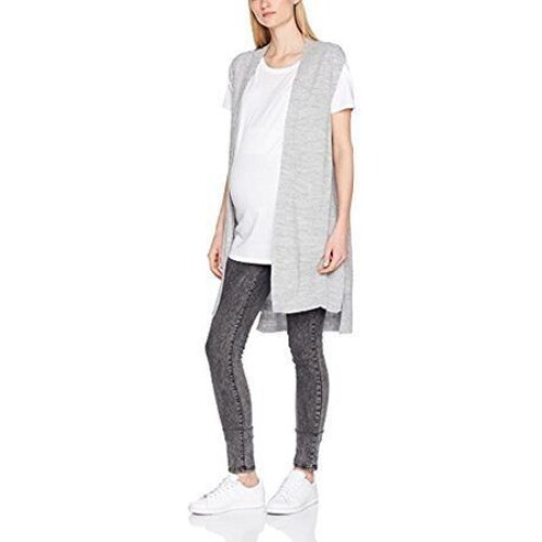 Supermom Vest Cardigan - Fijngebreid - Maat S - Grijs Tweedehands