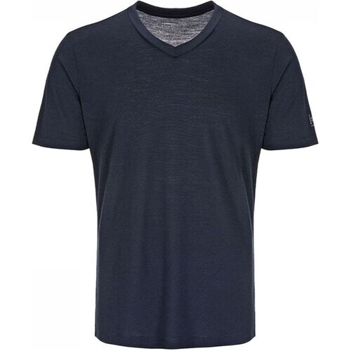 Supernatural Base V-Neck 140 T-Shirt Marineblauw/Blauw Tweedehands