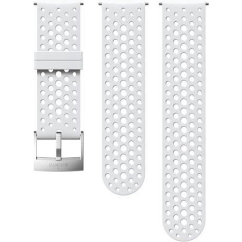 Suunto ATH1 - Siliconen Strap - Ademend en Quick Release - White/Steel (2 stuks) Tweedehands