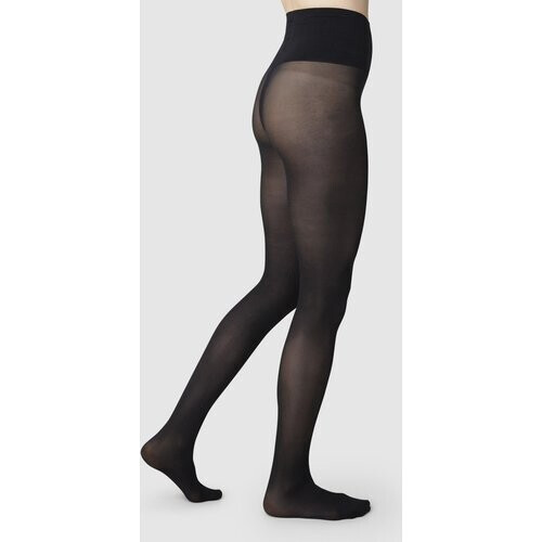 Swedish Stockings dames vegan Panty Lois Rip Resistant Zwart Tweedehands