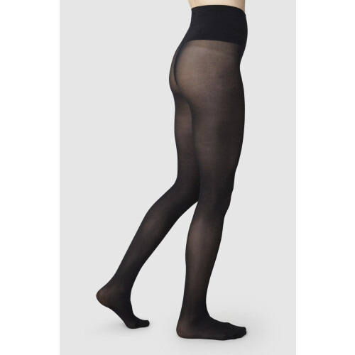 Swedish Stockings dames vegan Panty Lois Rip Resistant Zwart Tweedehands