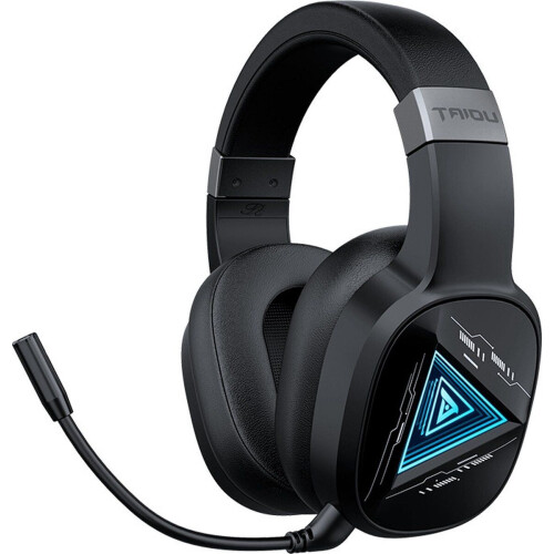 TAIDU THS320Pro - 2.4GHz Draadloze Gaming Headset - Bluetooth koptelefoon - met microfoon - Geschikt voor PS4/PS5, Nintendo Switch - Multiplatform - Zwart