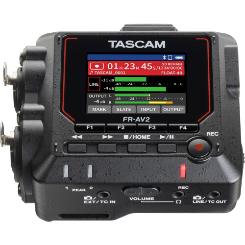 TASCAM FR-AV2 - Compacte 32-bit Float Field Recorder - Tijdcode Generator - Tentacle-ready