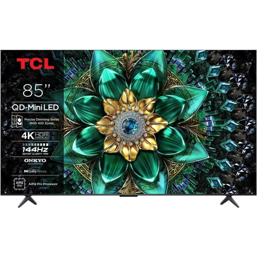 TCL 85Q6C - Ultra HD TV - QLED Mini LED 4K HDR - Zwart (2025) Tweedehands