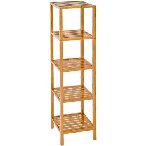 tectake - Houten badkamerrek 5 etages van bamboe 401646