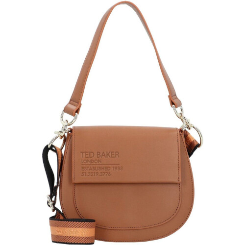 Ted Baker WXB-DARCELL - Webbing Satchel Cross Body Tas - 2 vakken - Camel Tweedehands