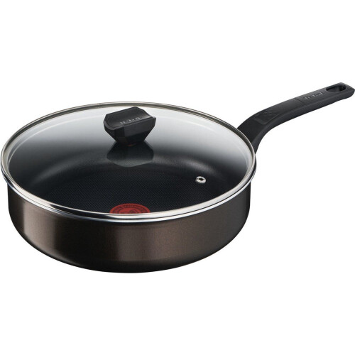 Tefal Cook&Clean - Sauteerpan 26 cm - Titanium antiaanbaklaag - Zwart Tweedehands