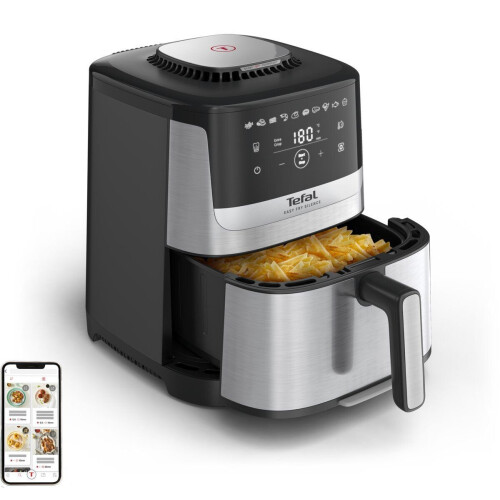Tefal Easy Fry Silence Deluxe EY552D - Airfryer - 5L - Stilste airfryer - Voor 6 Personen