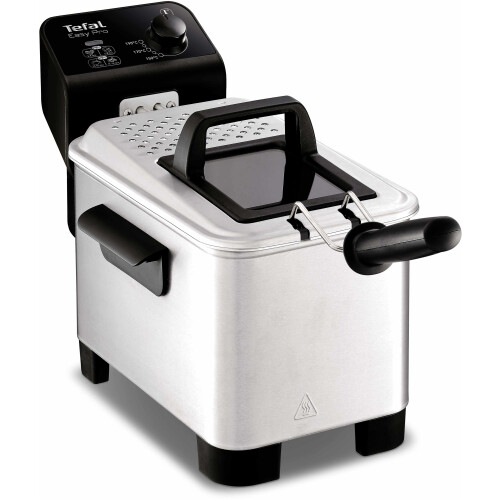 Tefal Easy Pro FR3330 - Friteuse - Koude Zone Technologie - RVS Zwart Tweedehands