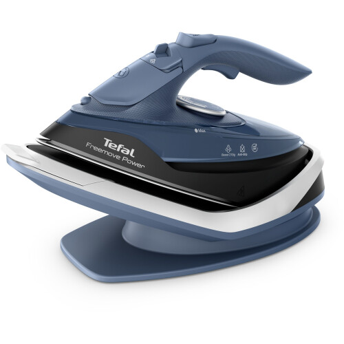 Tefal Freemove Power - Draadloos stoomstrijkijzer - 2600 W 40 g/min 210 g/min - Zwart Blauw Tweedehands