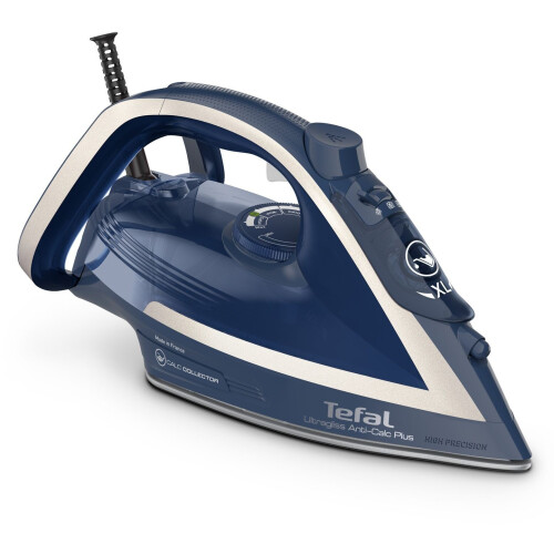 Tefal FV6830 - Stoomstrijkijzer - 2800 W 50 g/min stoom - Blauw/Zilver Tweedehands