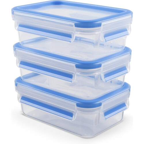Tefal MasterSeal Fresh - Vershouddozenset - 3x 0.55L - Blauw (3 stuks) Tweedehands