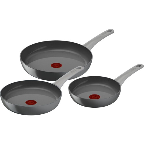 Tefal Renew ON - Koekenpannenset -Ø20/Ø24/Ø28 cm - PFAS-vrij - Keramisch - Geschikt voor Inductie Tweedehands