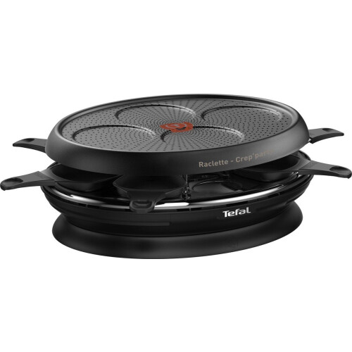 Tefal Store'Inn Crêpes Party RE320812 - Gourmetset - Raclette en pannenkoekenplaat - Zwart (8 personen)