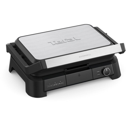 Tefal SuperGrill GC520D - 3-in-1 XL Contactgrill - Barbecue en Ovenstand - Zwart