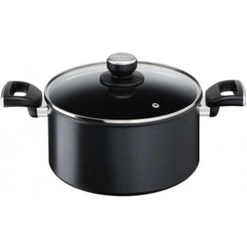 Tefal Unlimited - Kookpan - Aluminium 24 cm 5.2L - Zwart Tweedehands