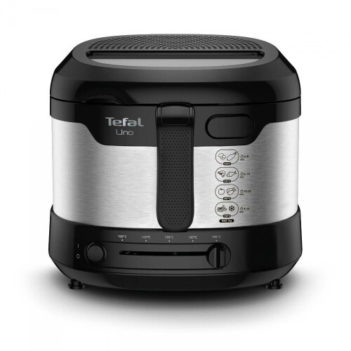 Tefal Uno FF215D - Frituurpan - 1 kg - 1600 W - Zwart/Roestvrijstaal Tweedehands
