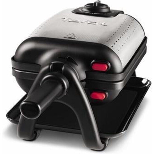 Tefal WM756D - Wafelijzer - 2 Brusselse wafels 10 x 16,5 cm - Zilver/zwart Tweedehands