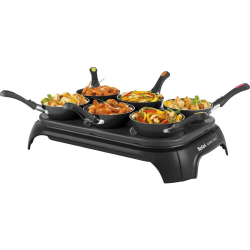 Tefal WokParty Duo PY5828 - Wokset - 6 Personen - Anti-aanbaklaag - Thermo-Spot - 1000 W Tweedehands