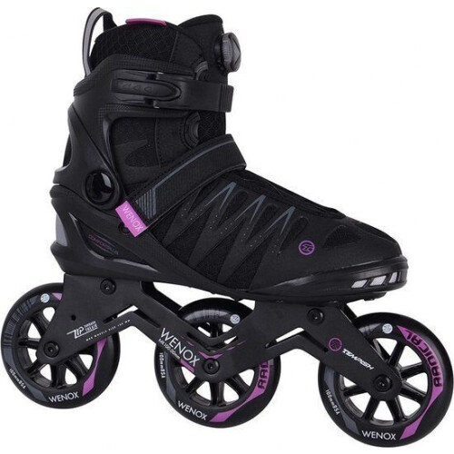 Tempish Wenox Top 100 - Dames Skeelers - 4x100mm Wielen - Zwart Roze - Maat 40 Tweedehands