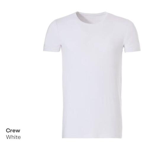 Ten Cate Heren T-shirt– Maat L – Bamboe – Wit – Ronde Hals – Comfortabel&Ademend Tweedehands