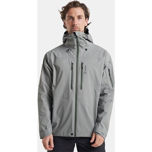 Tenson Txlite Skagway Hardshell Jas Middengrijs/Groen Tweedehands
