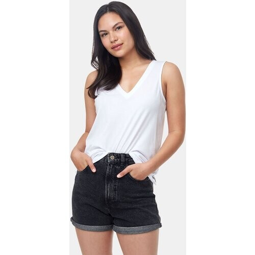 tentree TreeBlend V-neck Tank Dames Wit Tweedehands