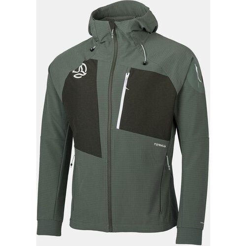 Ternua Denim Hard Hood Jas Donkergroen Tweedehands