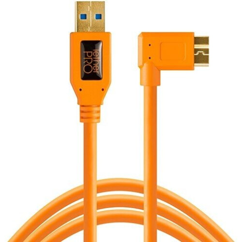 Tether Tools CU61RT15-ORG - USB A naar Micro-USB B kabel - 4,6 m - Oranje