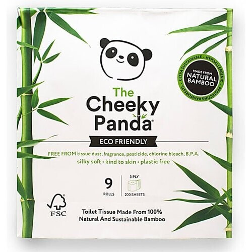 The Cheeky Panda Bamboe Toiletpapier - 9 rollen Tweedehands