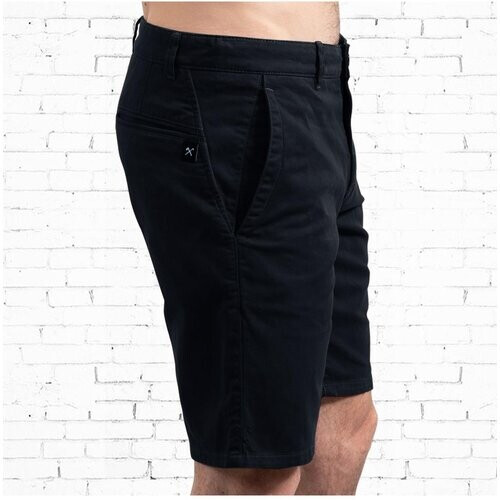 The Driftwood Tales mannen vegan Shorts Chino Zwart Tweedehands