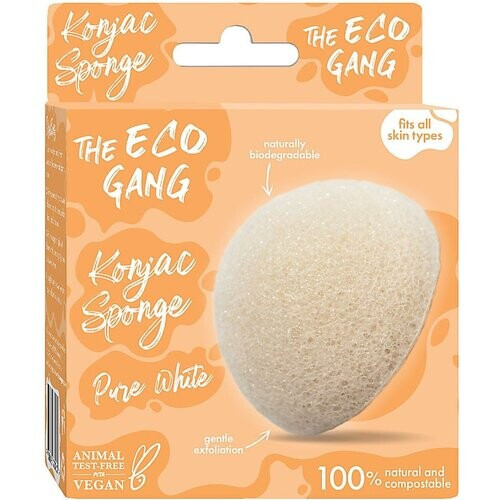 The Eco Gang Konjac Spons - Puur Wit