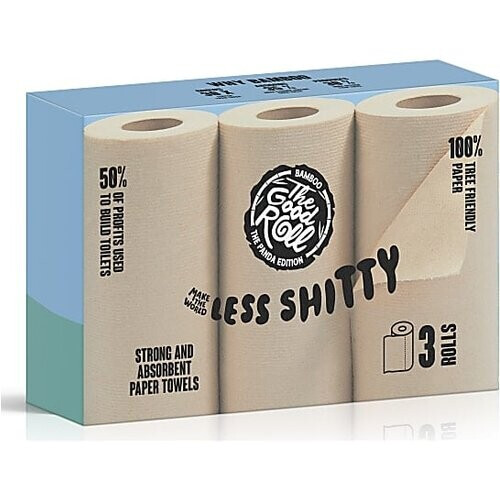 The Good Roll Keukenrol Naked Panda Edition 3 rollen