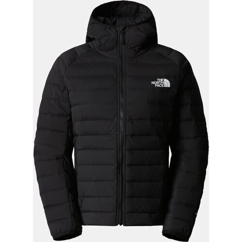 The North Face Belleview Stretch Down Hoodie Jas Dames Zwart Tweedehands