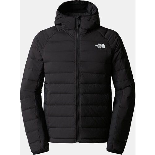 The North Face Belleview Stretch Down Hoodie Jas Zwart Tweedehands